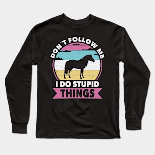 Don´t follow me Horse riding Long Sleeve T-Shirt